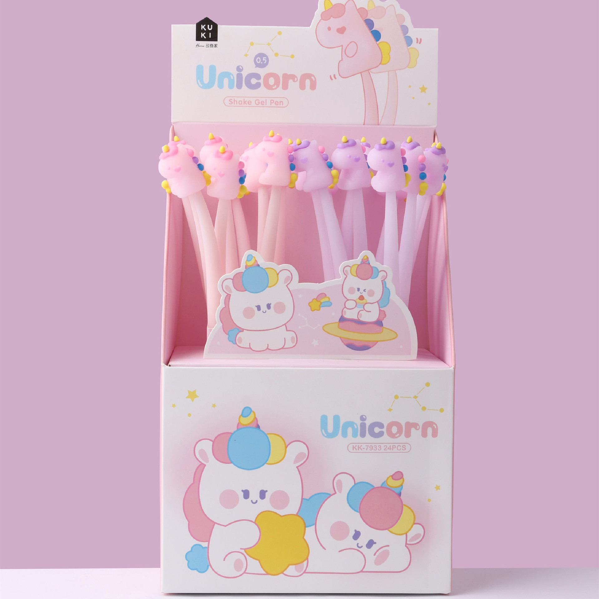 KK-7933 레인보우 유니콘 셰이커 펜