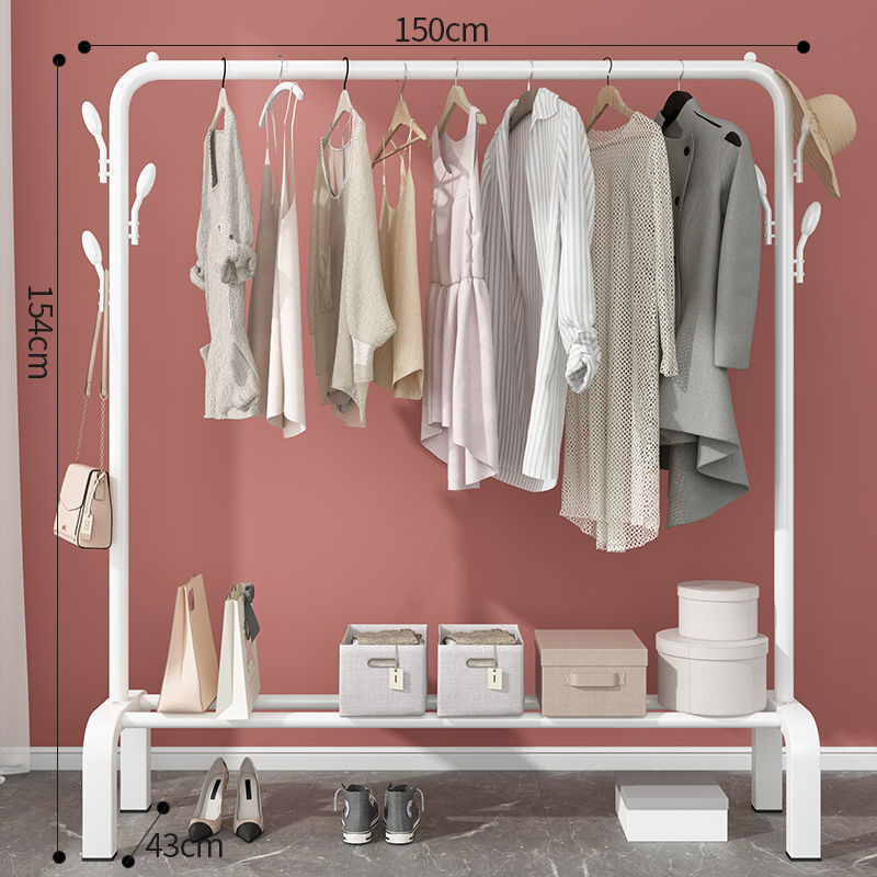 Perchero de pie plegable para ropa, ideal para dormitorio o balcón