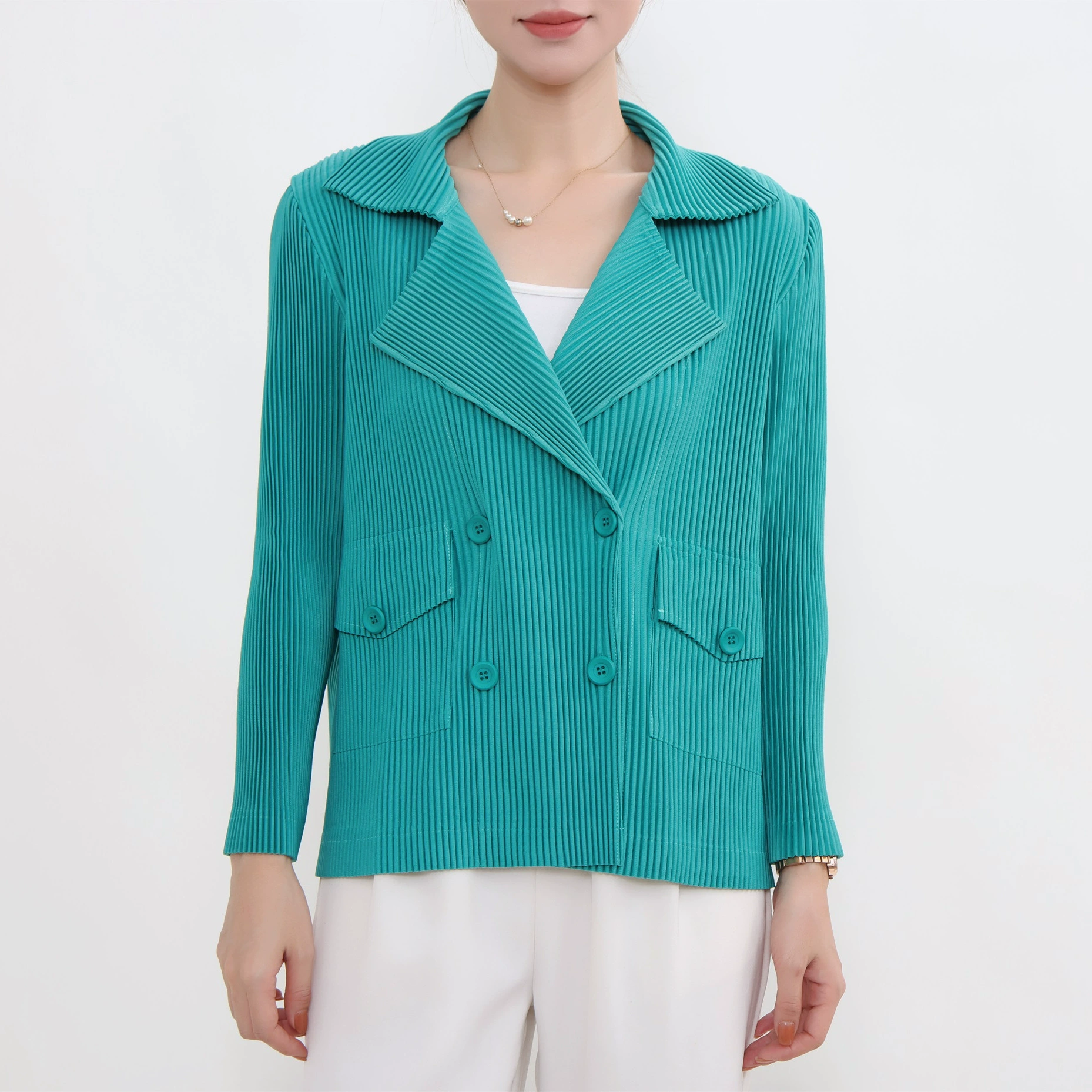 Demi-season solid cardigan for leisure