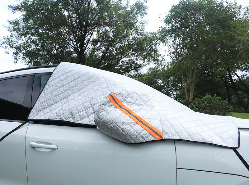 Extended and thickened car hood cover, providing sun protection, snow protection, and frost prevention; universal fit; supports printing and wholesale