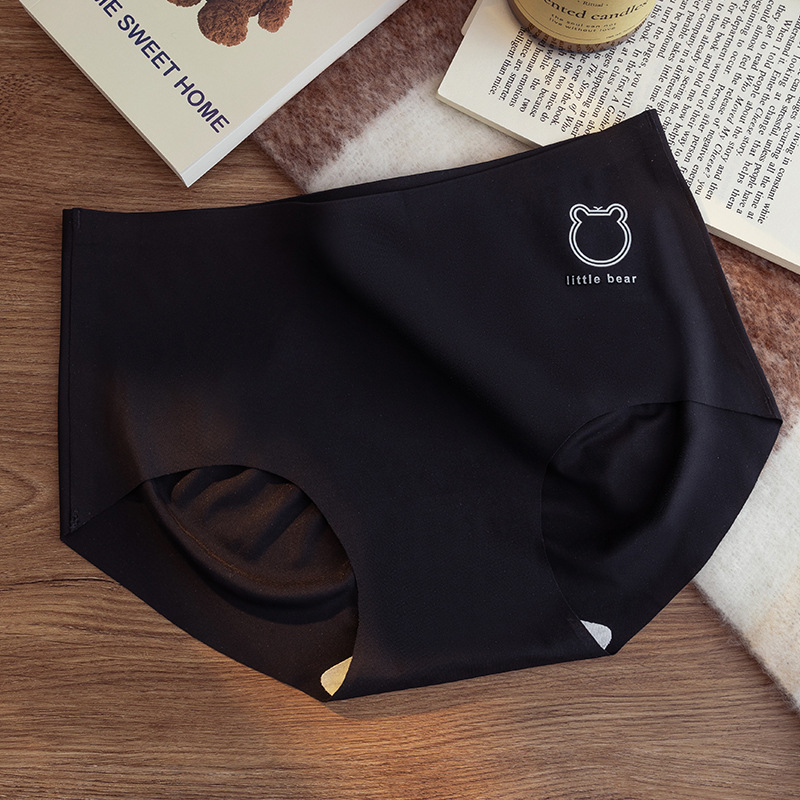 Ropa interior Mujer Ejercicio de yoga sin costuras Seda de hielo de secado rápido Seda de hielo sin costuras Seda de oso Seda antibacteriana entrepierna Bragas refrescantes image 9