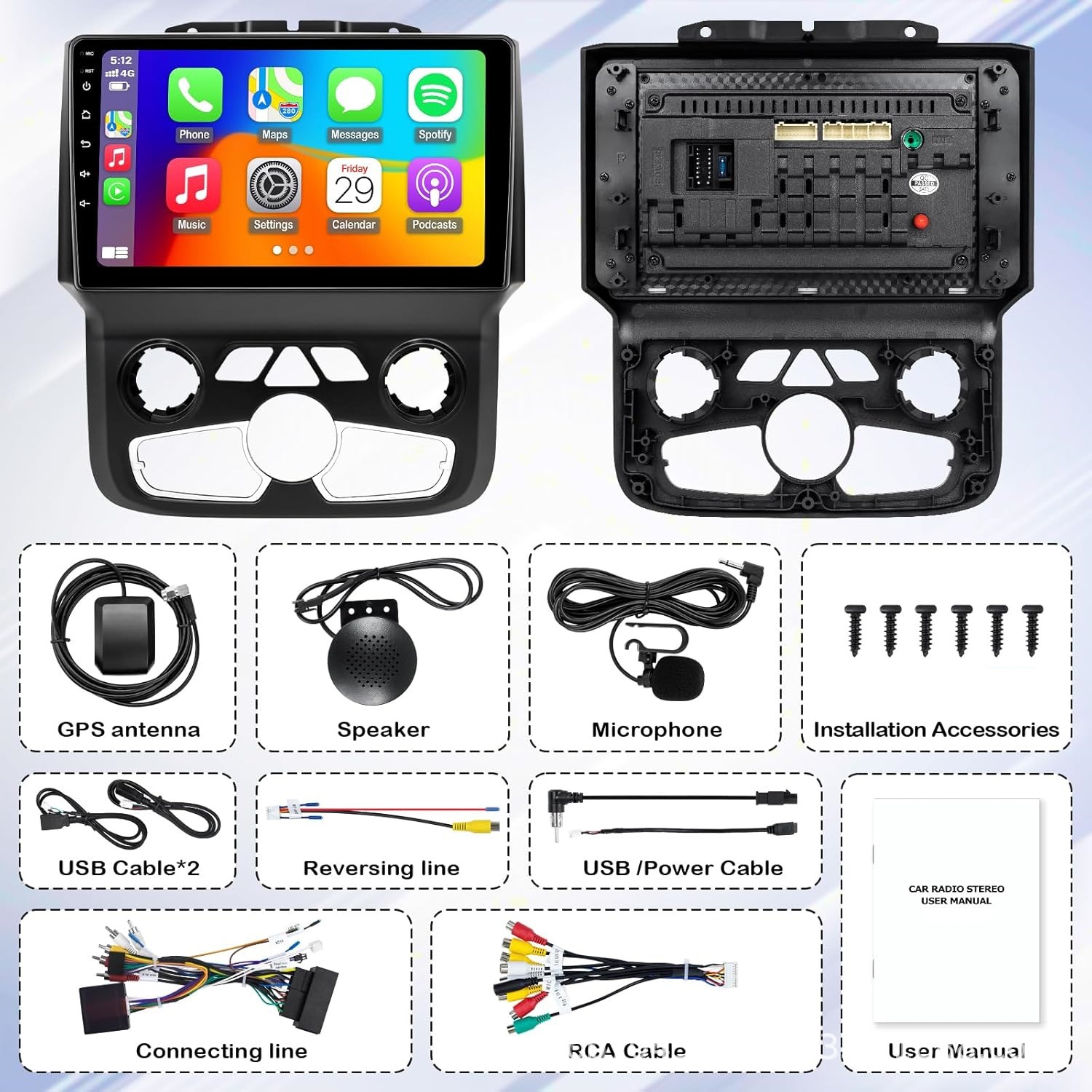 Suitable for Dodge Ram 1500 2500 3500 2013-2018 Dodge Ram Car Android Navigation