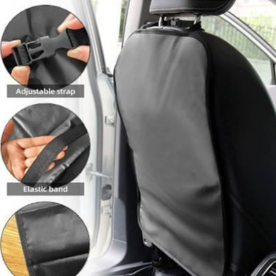 Cross-border car seat storage bag chair back storage bag iPad car hanging bag rear seat Oxford cloth anti-kick (Chair back anti-kick pad) - model-a-does-not-come-with-pockets