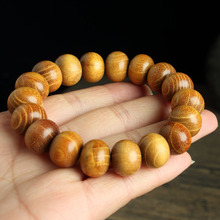 天然木头佛珠手串花梨木黄金檀小叶紫檀绿檀金丝檀猫眼檀手串沉香