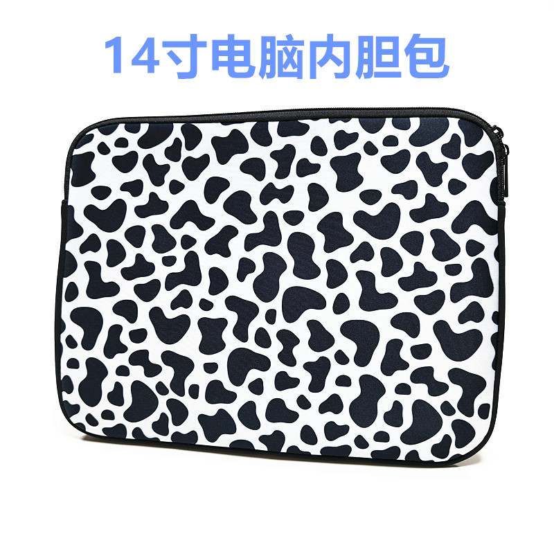 Diving Material Computer Zipper Bag Printed Diving Material Laptop Sleeve Anti-Fall Computer Protective Cover