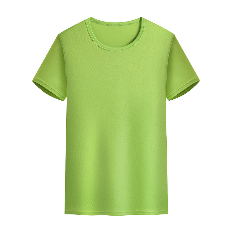 Uniforme de clase de deportes de cuello redondo Uniforme de equipo Uniforme de grupo Camisa publicitaria Camisa electoral Camiseta de manga corta de secado rápido Ropa de trabajo personalizada