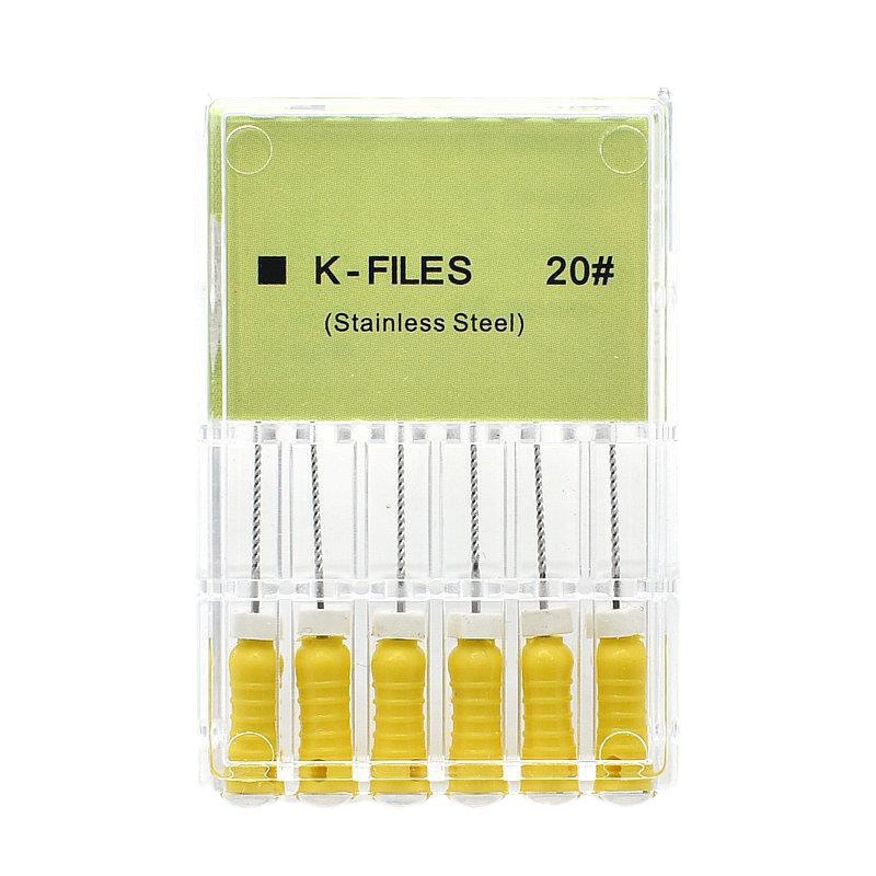 牙科手用根管锉不锈钢k锉手动根管锉K型螺纹扩大针可高温口腔工具-阿里巴巴