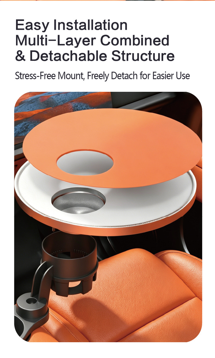 North American car cup holder, in-car beverage rack, large car cup holder extender, car small table board