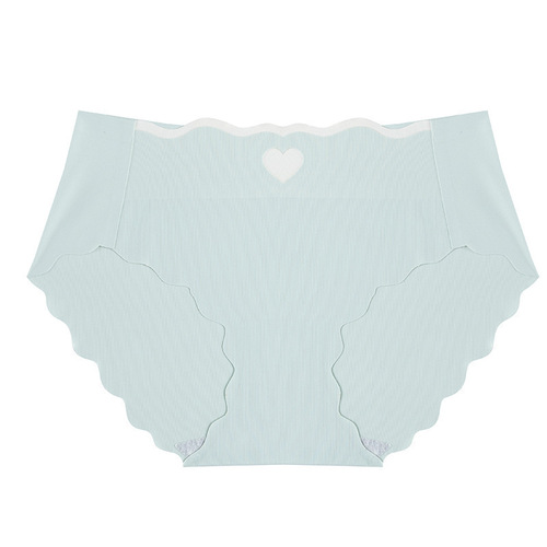 Ladies Invisible Seamless Pure Color Ice Silk Underpants Cotton gusset Summer Thin Short Size Large Triangle Shorts