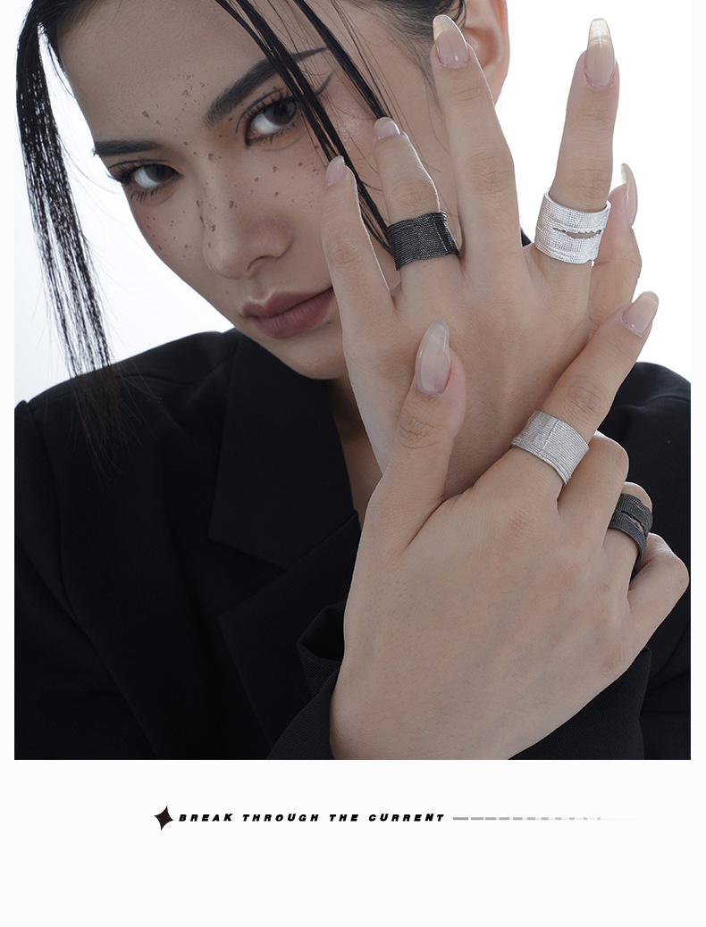 Simple Style Solid Color Silver Plating Open Ring 1 Piece