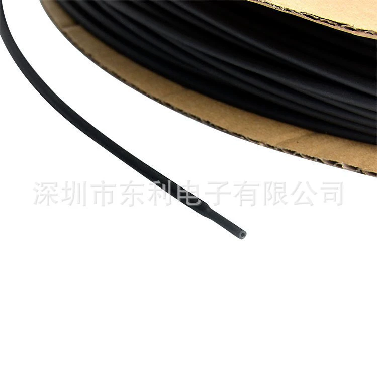 Термоусадочная трубка с двойными стенками и клеем // Водонепроницаемая термоусадочная трубка 7,9 Черная термоусадочная трубка с 2-кратной усадкой