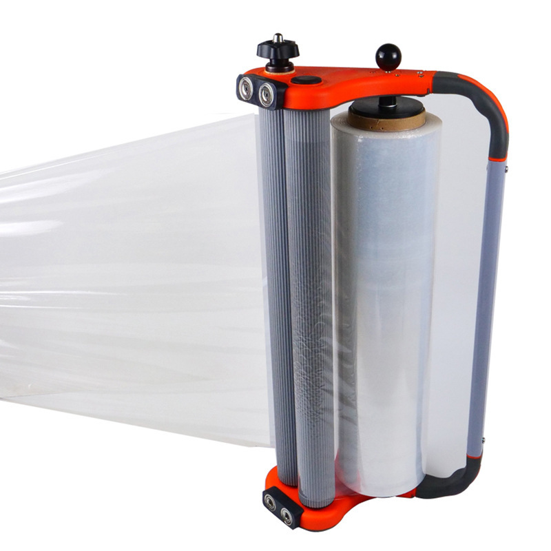 PE拉伸缠绕膜拉膜器 支架简易手工缠绕机打包神器湖北武汉拉伸膜