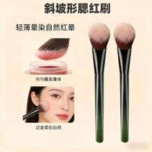 M65坡形腮红刷纤维毛柔软上妆自然化妆刷代发批化斜坡粉底液软毛