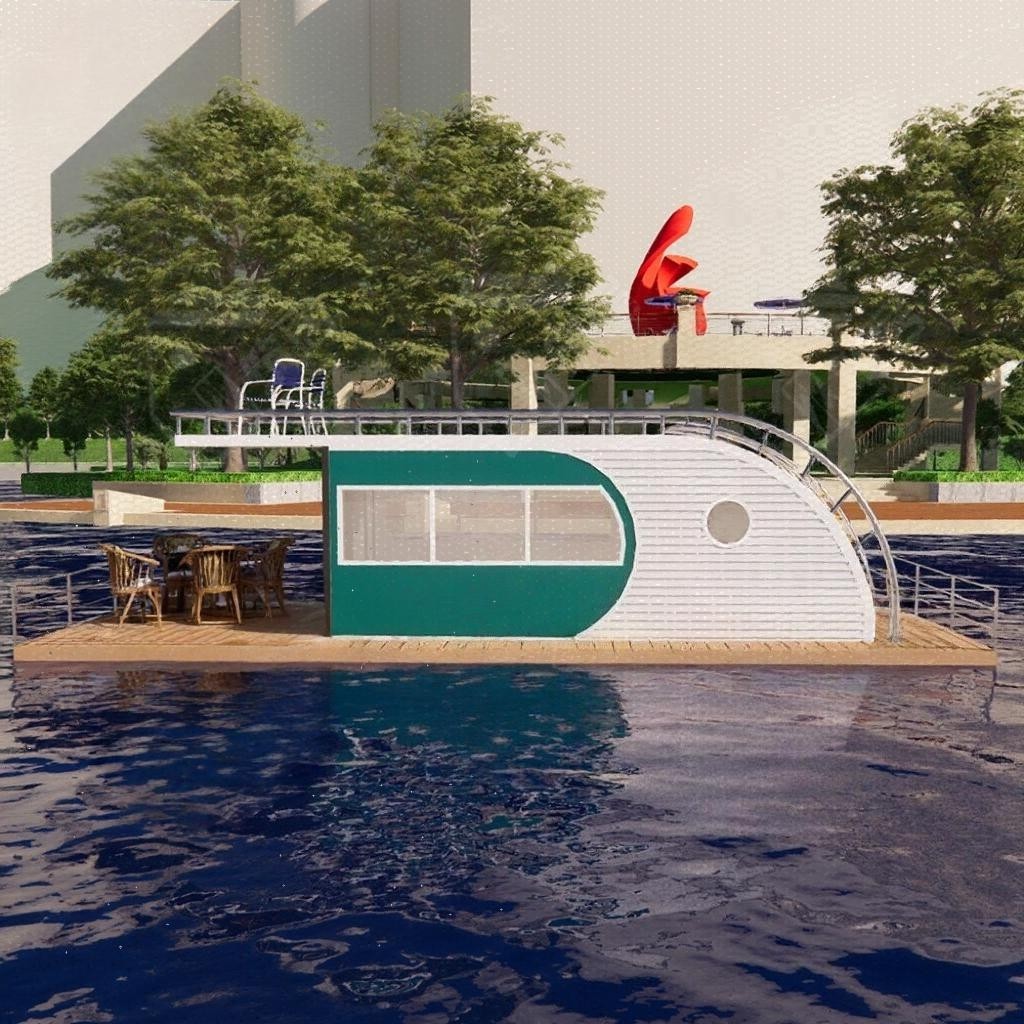 房船移动水上名宿景点旅游休闲娱乐一体钢质豪华游轮