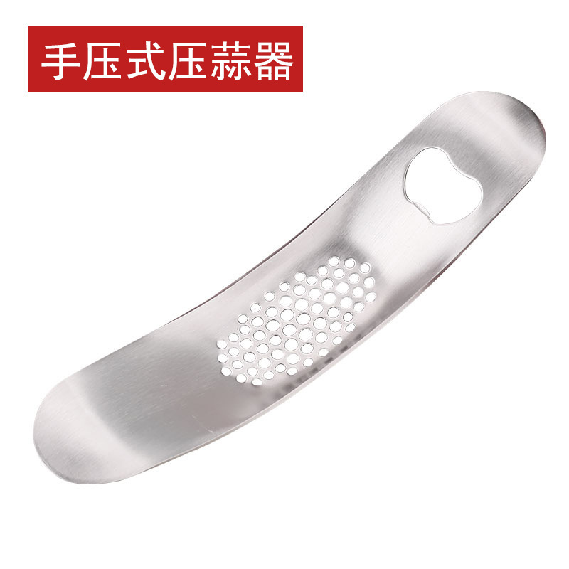 304 palo de acero inoxidable palo de palo de ajo casero barro de cocina herramienta de prensa de cocina multifuncional
