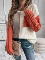 Свитер для досуга, knitted case bag для журнального столика, стиль европейский