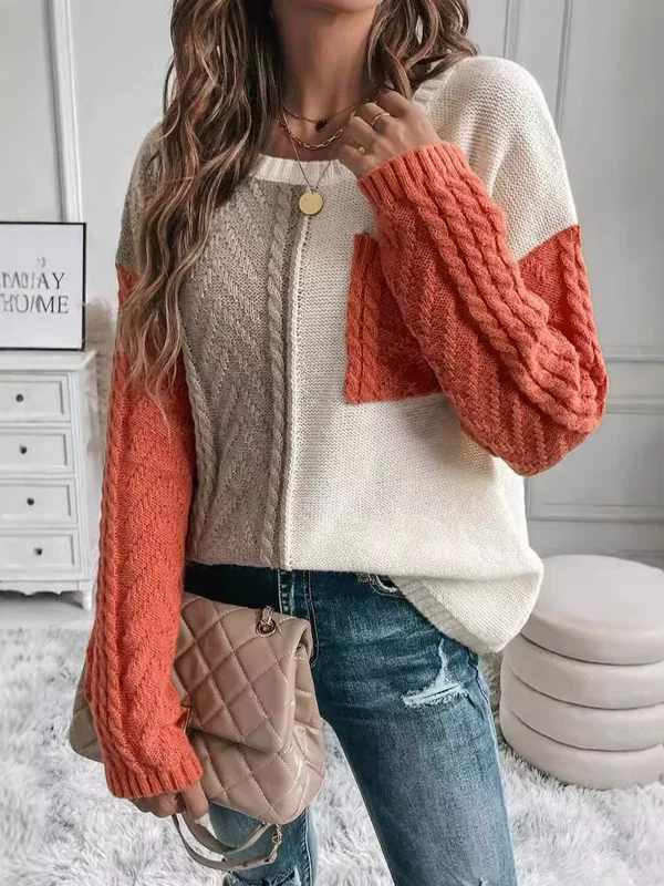 Свитер для досуга, knitted case bag для журнального столика, стиль европейский