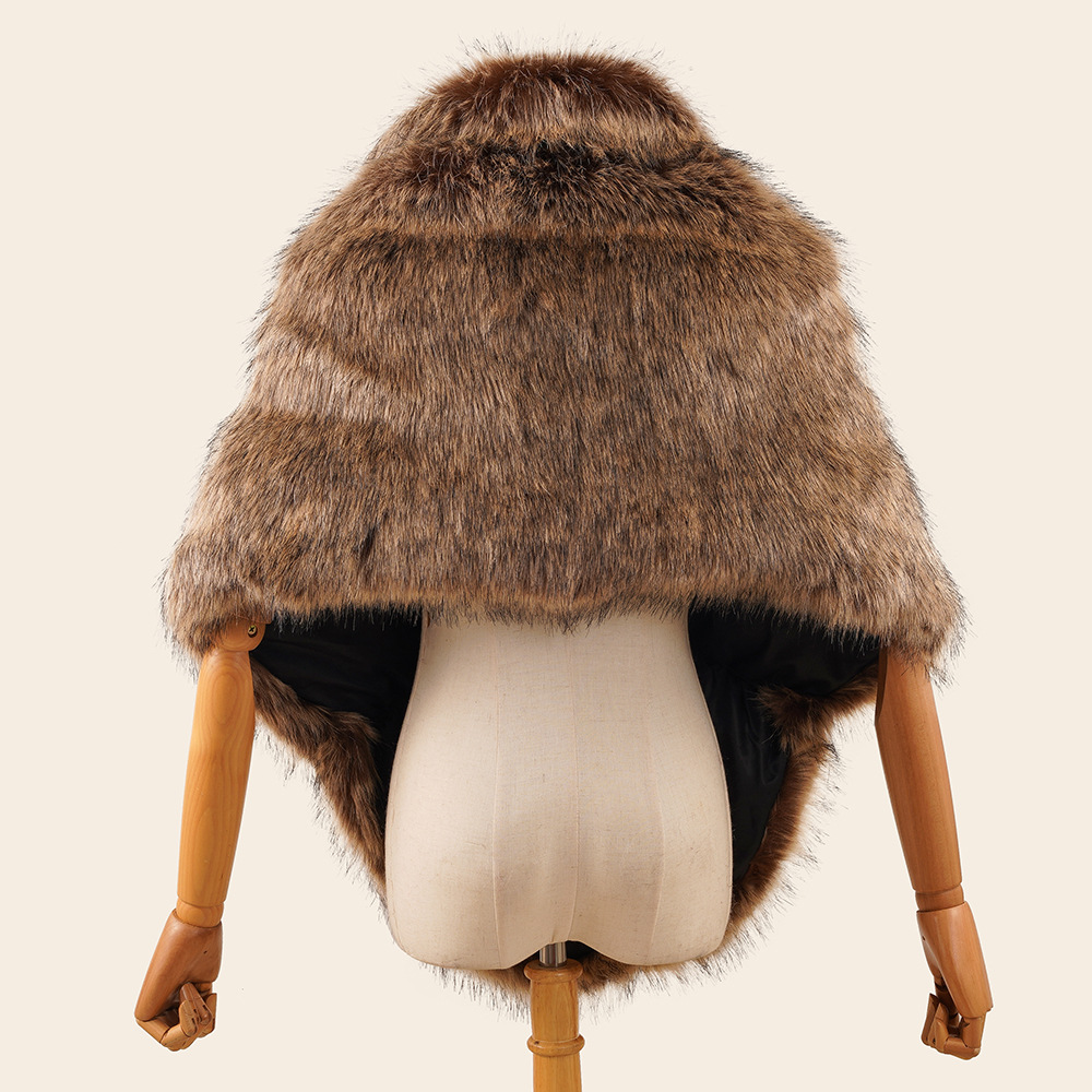 Yakalı taklit, gelin çeongsamı, sonbahar ve kış taklit tilki kürkü pelerin şal_voghion.com