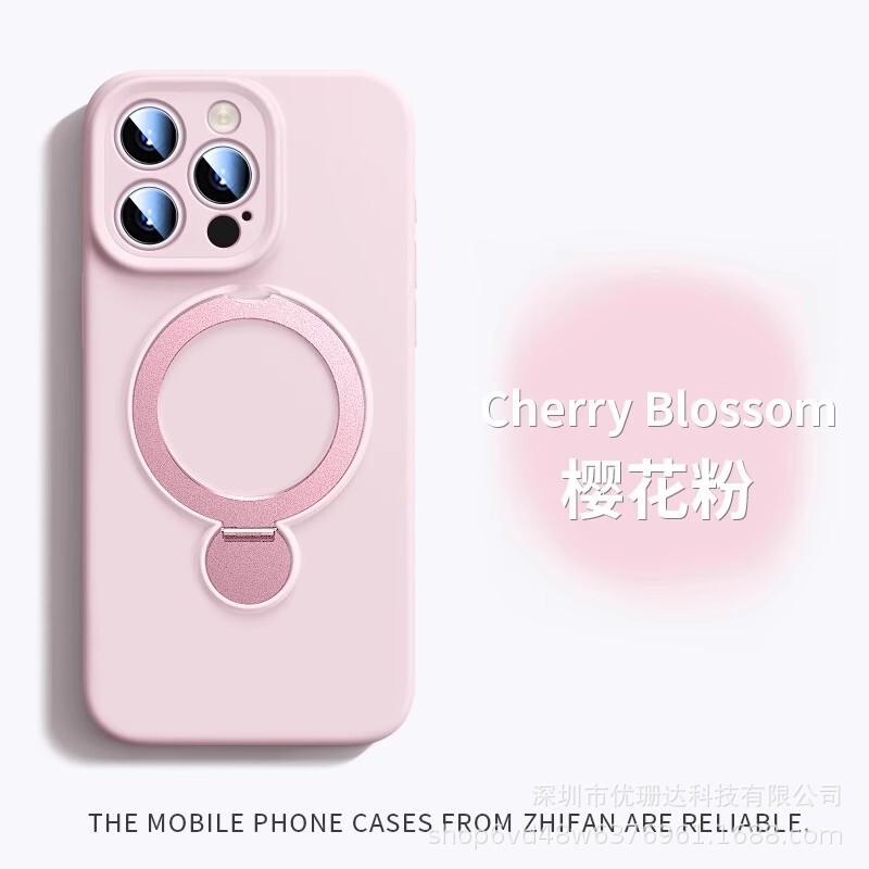 iPhone17PROMAX対応回転スタンド付き液体シリコン製スマホケース、ストラップ付き、Apple16用耐衝撃保護ケース|undefined