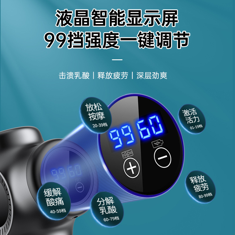 クロスボーダーミニ筋膜ガン 電動マッサージガン 筋肉リラックスマッサージ器 家庭用プロ仕様フィットネス筋膜ガン|undefined