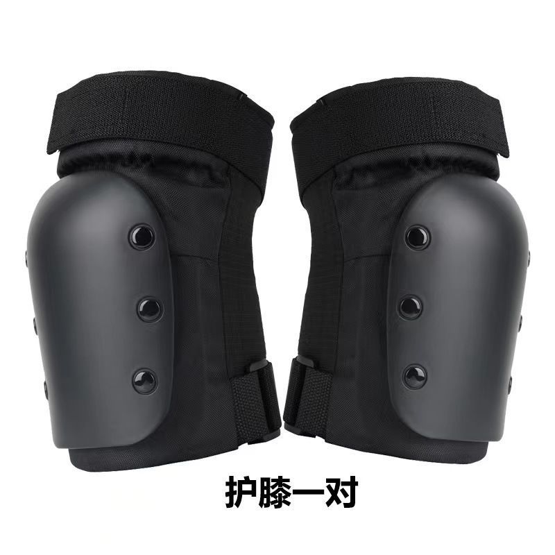 Rodillera negra un par - peso del Código S (20 - 60 kg)