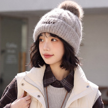 日系复古针织帽休闲百搭毛线帽秋冬保暖套头帽大头围显脸小帽子女
