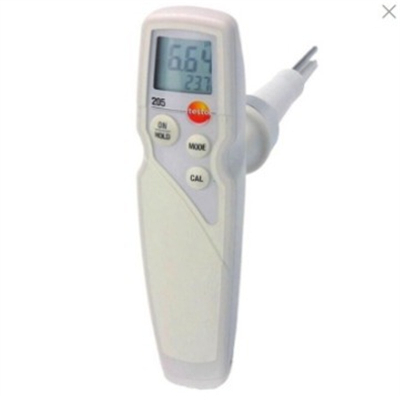 德图testo205浸入式食品pH计温度计数显半固肉类酸碱度测量仪