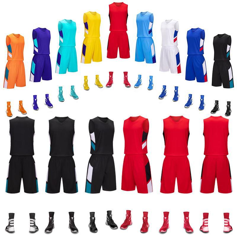 New basketball suit adult children's training vest breathable jersey competition team uniform group purchase DIY printable