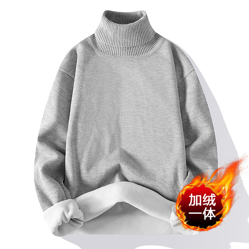 Knitted winter keep warm solid color fashionable sweater