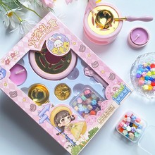 火漆印章整套跨境外贸工厂蜡粒盒装DIY章头熔炉脱模垫批发火漆