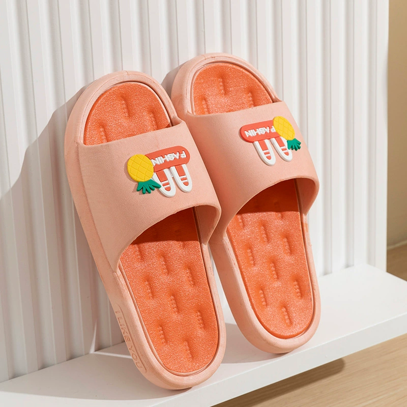 Женские тапочки ярких цветов, мягкая толстая подошва, для домашнего использования в помещении, ванной комнате, тренажерном зале, B&B, сандалии для купания для пар.