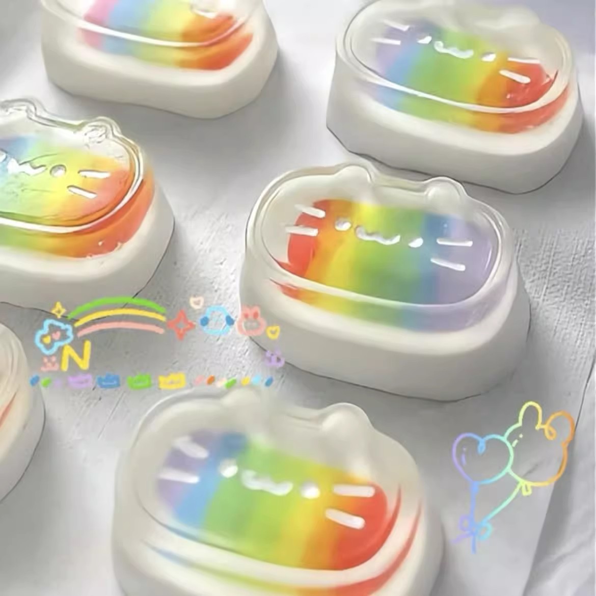 Gatito queso rebote lindo descompresión gato gato descompresión grueso juguete para estudiantes pequeño libro rojo mismo barro