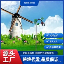 跨境复古田园别墅庭院铸铁铁艺喂鸟器鸟食盆花园装饰品摆件插地式