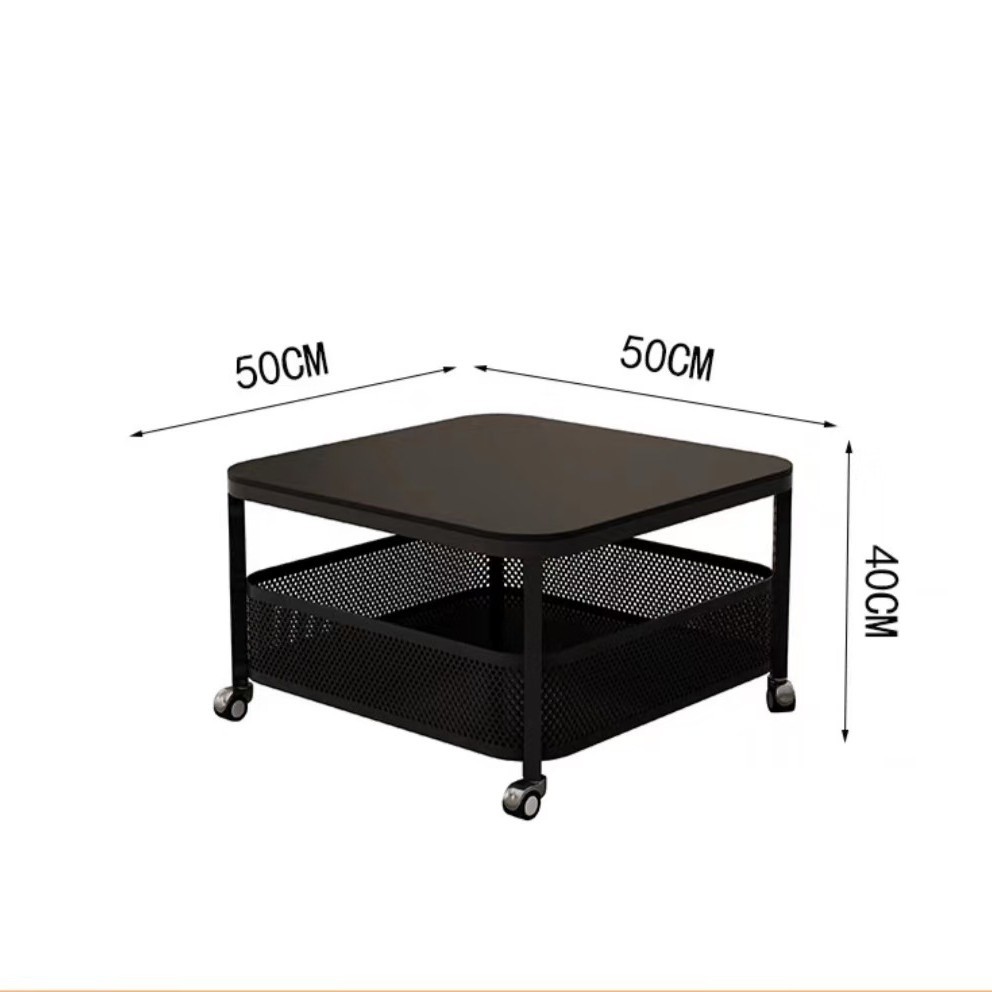암석판이 있는 검정색 50*50*40 정사각형