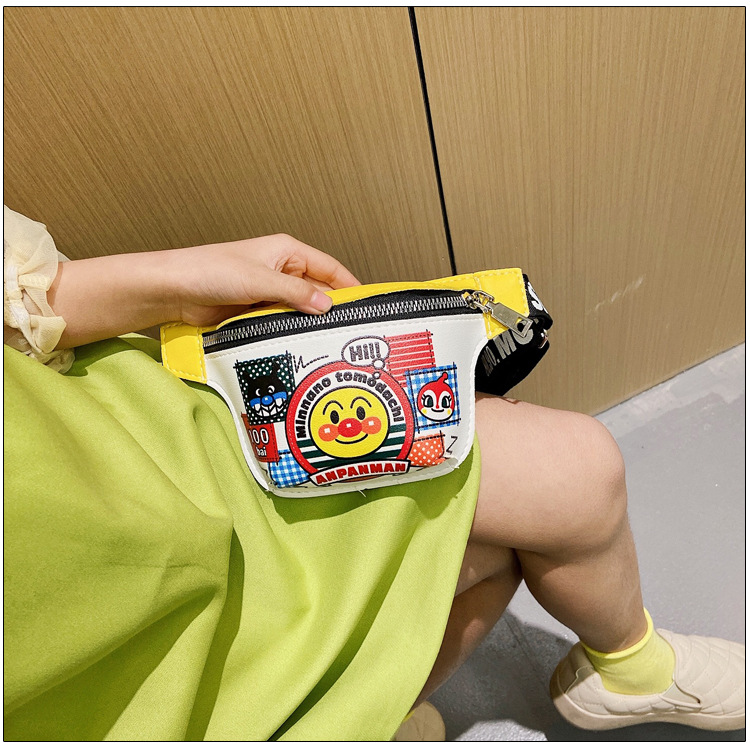 Girl's Small Pu Leather Cartoon Cute Zipper Fanny Pack display picture 4