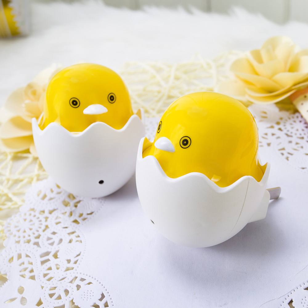 Night light light control induction children's light baby feeding eye protection bedside light energy-saving sleeping yellow duck night light egg yolk