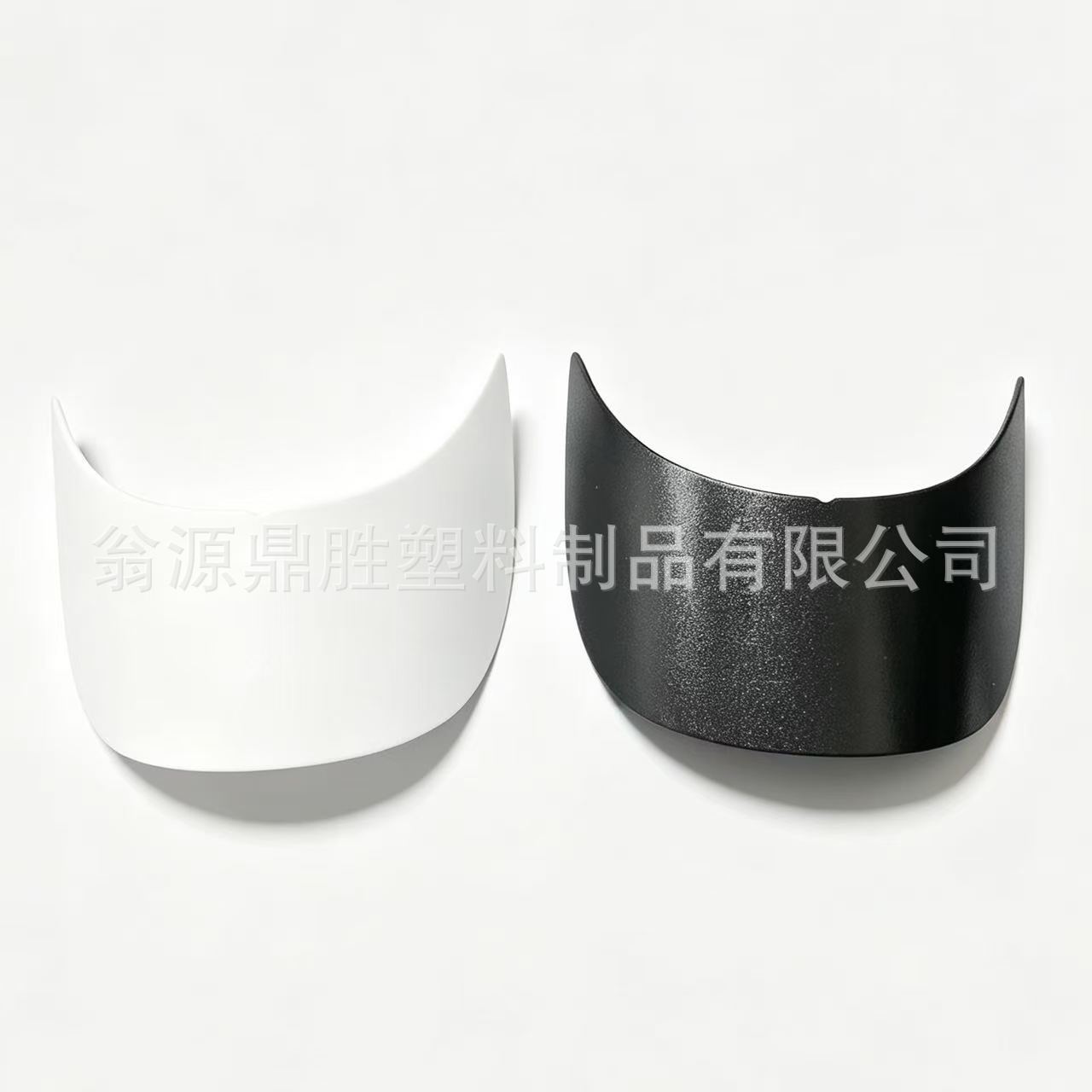 2.4mm thick PE curved brim, 8*19cm plastic hat brim and inner support, directly from the hat factory, for hat shaping