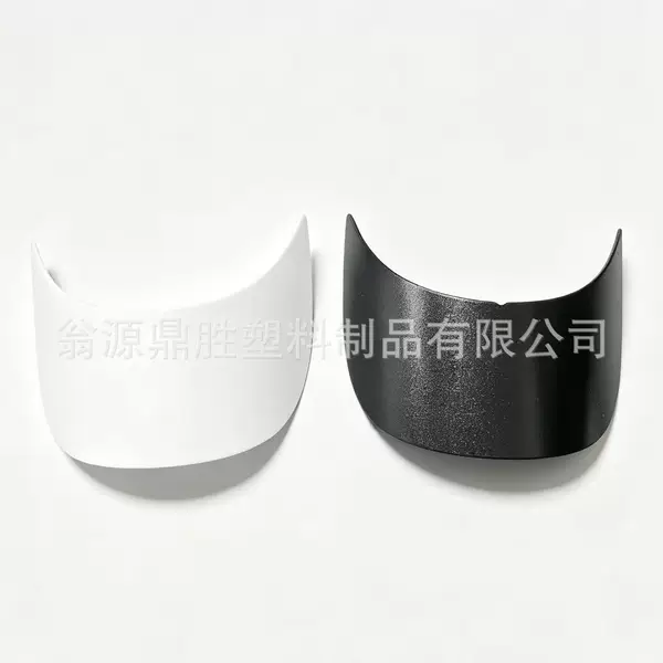 2.4mm thick PE curved brim, 8*19cm plastic hat brim and inner support, directly from the hat factory, for hat shaping