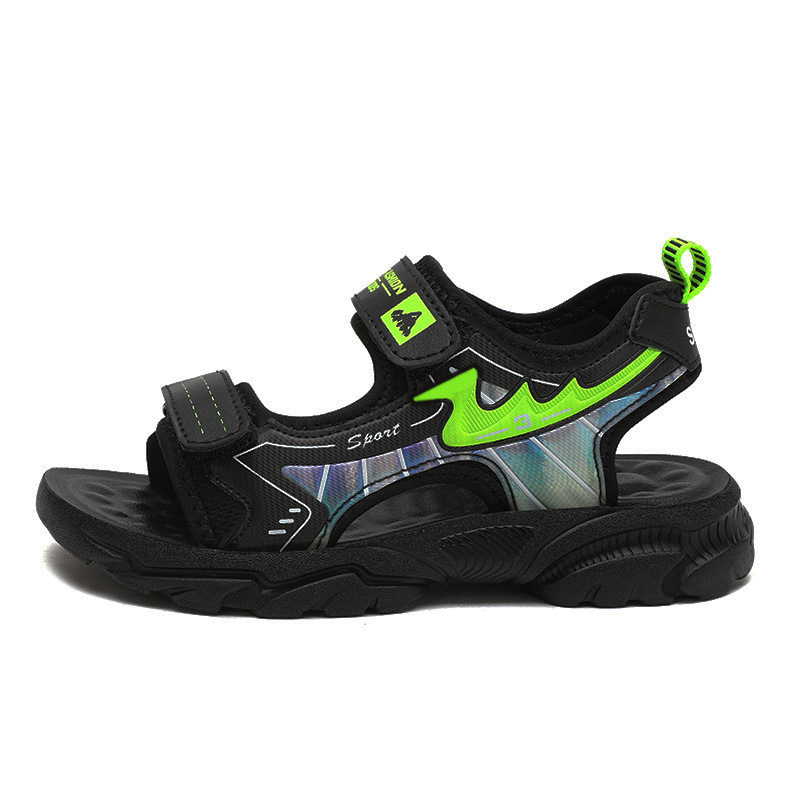 Zapatos infantiles de verano de 6 - 12 años de edad, sandalias transpirables, zapatos de playa para niños, ligeros y guapos, nuevos anti-deslizantes y resistentes al desgaste