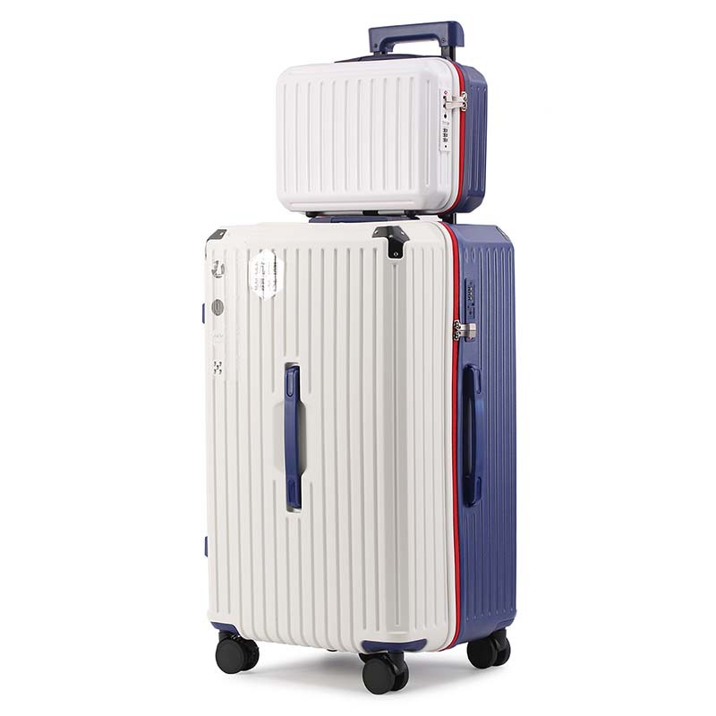 White with blue suit