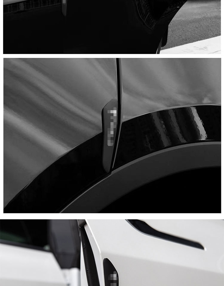 Suitable for Tesla Model 3/Y Door Anti-Collision Stickers S Car Side Anti-Scratch Stickers X Protective Strips Anti-Collision