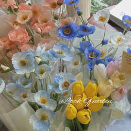 花合集 ins绢花假花干花玫瑰花花束餐桌花摆设客厅装饰花摆件