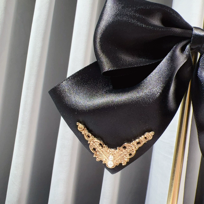 (Cross-border trading), retro brooch pearl with bow, shirt, bow tie, french style, high-quality style