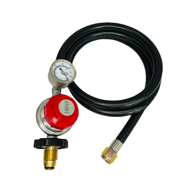 北美POL1型丙烷高压10 PSI可调节器带表高压减压阀管