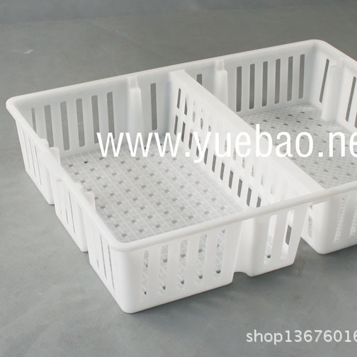 粤宝厂家 批发供应 小鸡养殖塑胶鸡苗框 鸡用两格运输箱 CA10