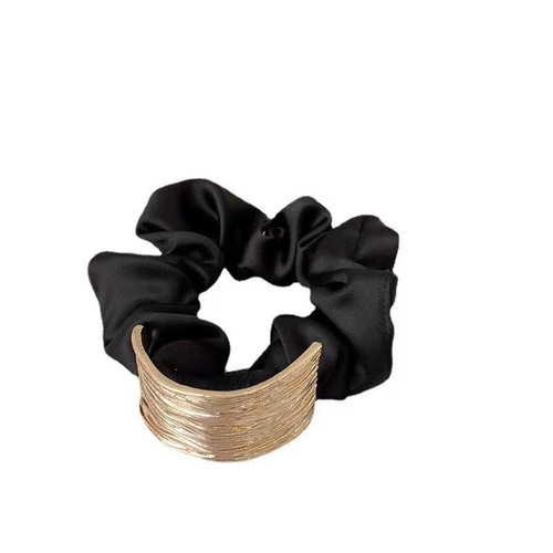 European and American Style Metal Arch-shaped Large Hair Ring Simple Bun Hair Rope Ponytail Holder Headband Rubber Band Wholesale Hair Accessories