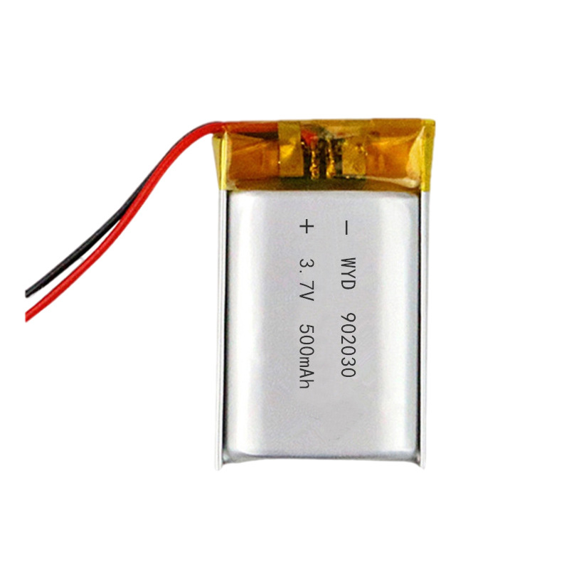 伟粤达902030聚合物 500mAh3.7V美容仪自行车尾灯按摩器锂电池|ms