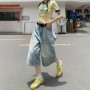 宽松水洗直筒美式牛仔裤