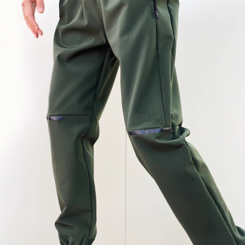 North Face Winter Outdoor Sports Casual Softshell Fleece-Lined Thickened Jogger Embroidered Sweatpants 23537