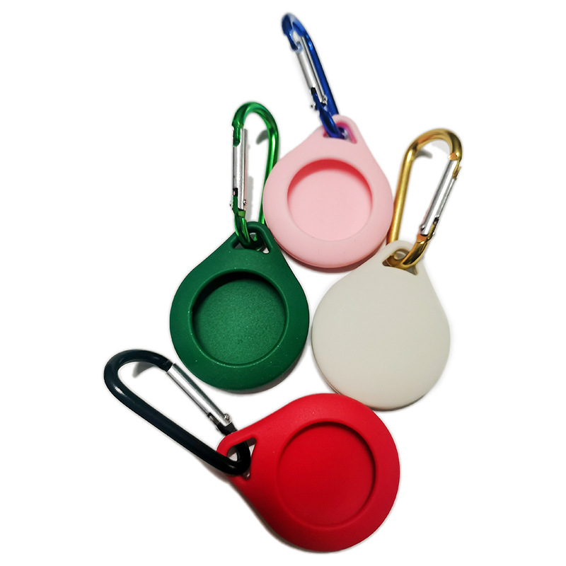 Cubierta protectora de silicona Airtags aplicable Apple localizador rastreador cubierta protectora de silicona anti-perdida al por mayor